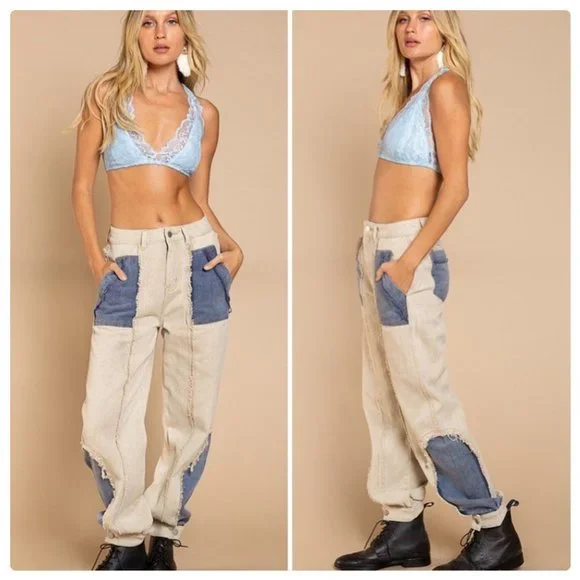 POL Jogger Jean-Patch Pants - Picture 4 of 8